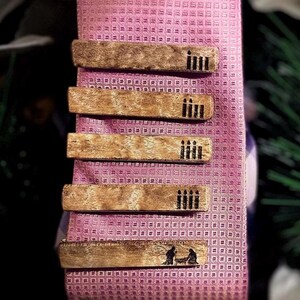 Advent Tie Bar Gift Set + Bonus Christmas Tie Bar | Traditional Catholic Gift | Unique Tie Clip Gift Set for Advent and Christmas