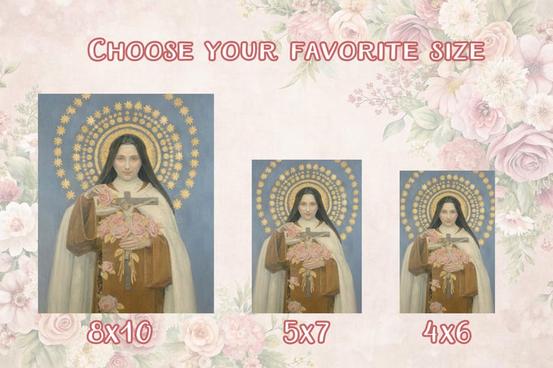Catholic Confirmation gift idea. Choose your favorite size: 8x10, 5x7, 4x6