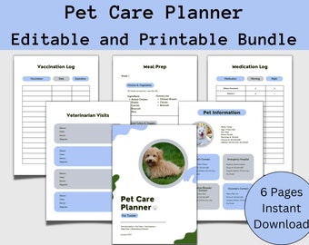 Printable Dog Care Planner Puppy Planner Dog Walking Pet - Etsy