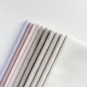 Embroidery fabric || Premium cotton-linen fabric || Cotton-linen blend || Fabric for embroidery || Korean fabric || Fabric pack 10 squares