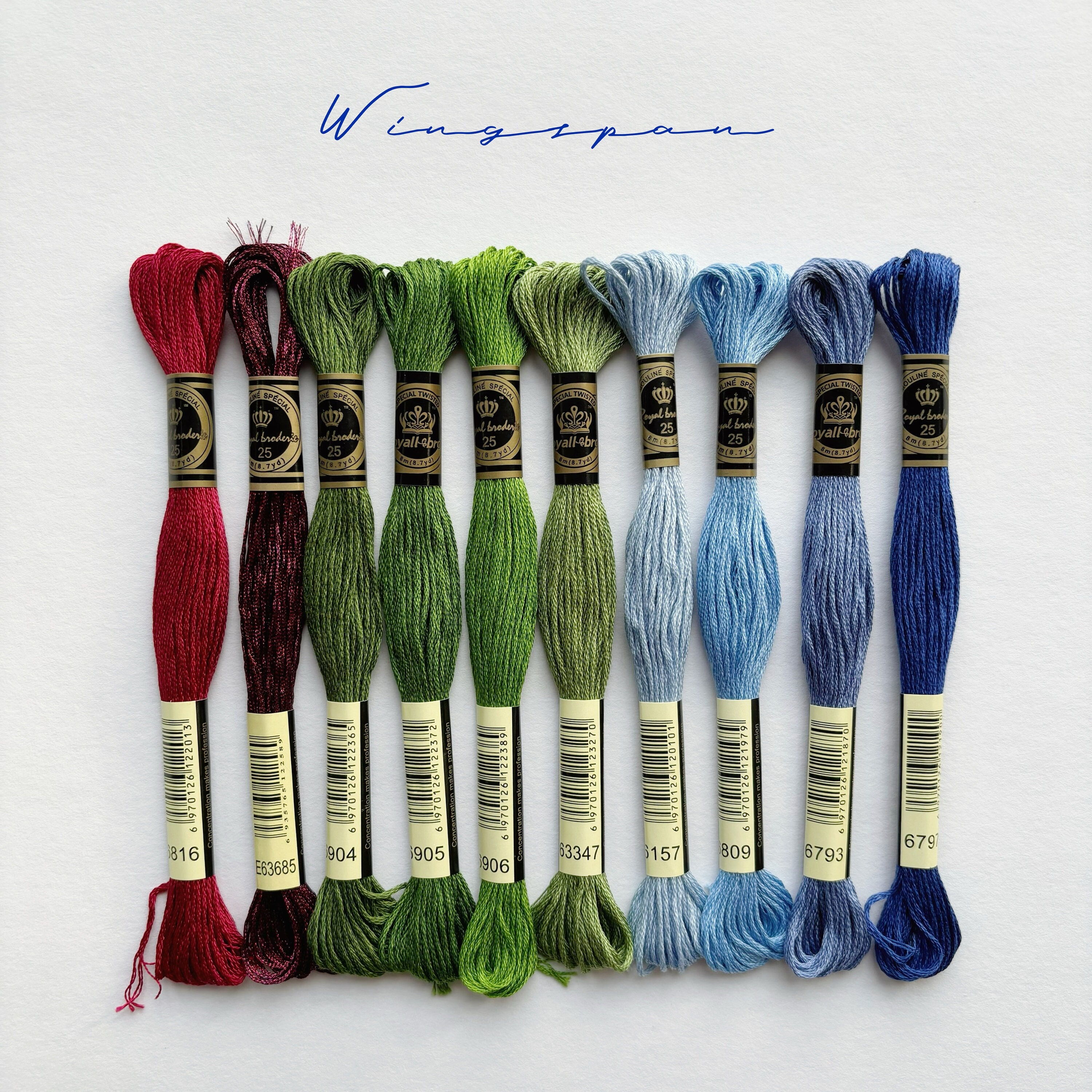 Hand Dyed Embroidery Thread, 5 Thin Threads, Lucky Dip, Embroidery Floss, Cross  Stitch Thread, Variegated Colours 