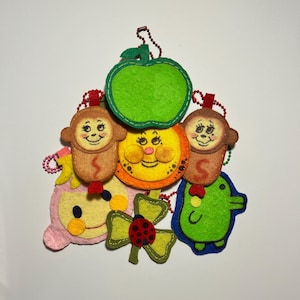 Cute Handmade Felt Keychains- bag charms - charms - gift - cute