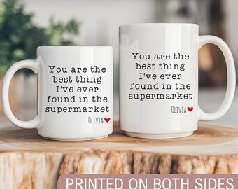 Funny Personalized Couple Mug Custom Name Boyfriend Girlfriend Gift Romantic Funny Quote Mug Cute Couple Gift Anniversary Mug