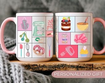 Custom Pastry Chef Mug Personalized Baker Mug Baking Gift for Baker Pastry Chef Gift Cute Baking Mug Custom Name Coffee Cup
