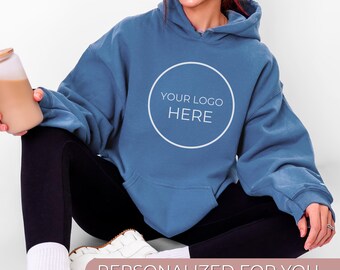 Custom Logo Hoodie, Personalized Business Logo Sweatshirt, Front And Back Logo Hoodie, Your Design Here, Team Logo Gift, Company Hoodie