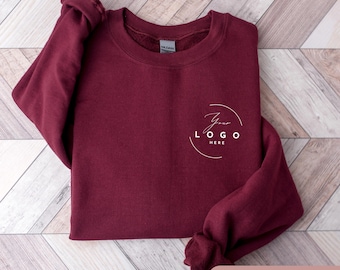 Custom Logo Sweatshirt, Small Business Crewneck, Personalized Company Sweatshirt, Branded Team Apparel, Corporate Logo Gift, Staff Merch