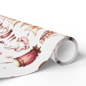 Delicate Nutcracker Gift Wrap, Elegant Christmas Wrapping Paper, Holiday Gift Wrap, Custom Nutcracker Design, Christmas Gift Stationery