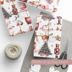 Nutcracker Wrapping Paper – Vintage Christmas Gift Wrap, Elegant Holiday Nutcracker Gift Wrap, Custom Christmas Wrapping Paper