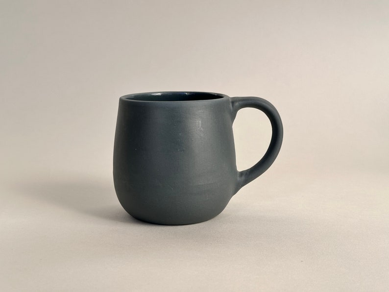 Porcelain Coffee Mug Handmade Porcelain Ceramic Mug Black