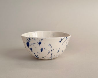 Handmade Porcelain Ceramic Bowl - Abstract Unique Design