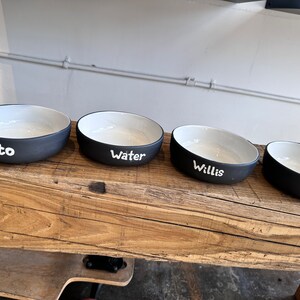 Handcrafted Personalized Porcelain Pet Bowl Made Just for Your Furry Friends image 4