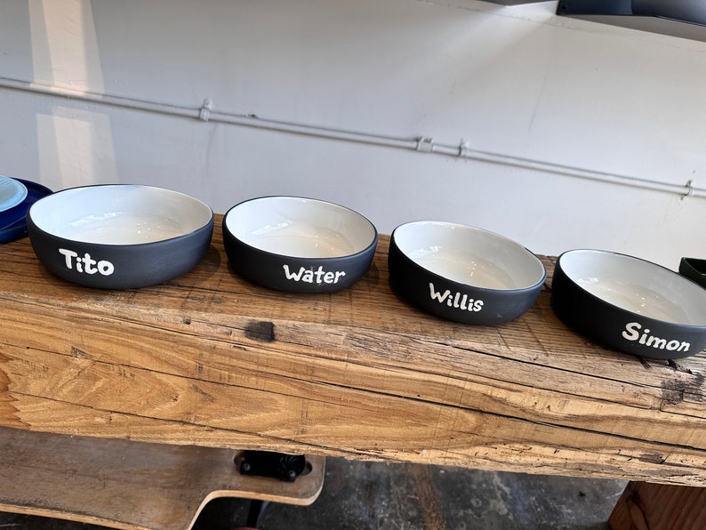 Handcrafted Personalized Porcelain Pet Bowl Made Just for Your Furry Friends image 4