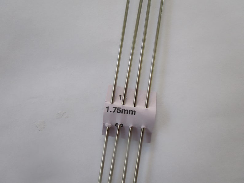 Dollhouse Knitting Needles Set: Thin Steel Needles for Doll Clothes image 4