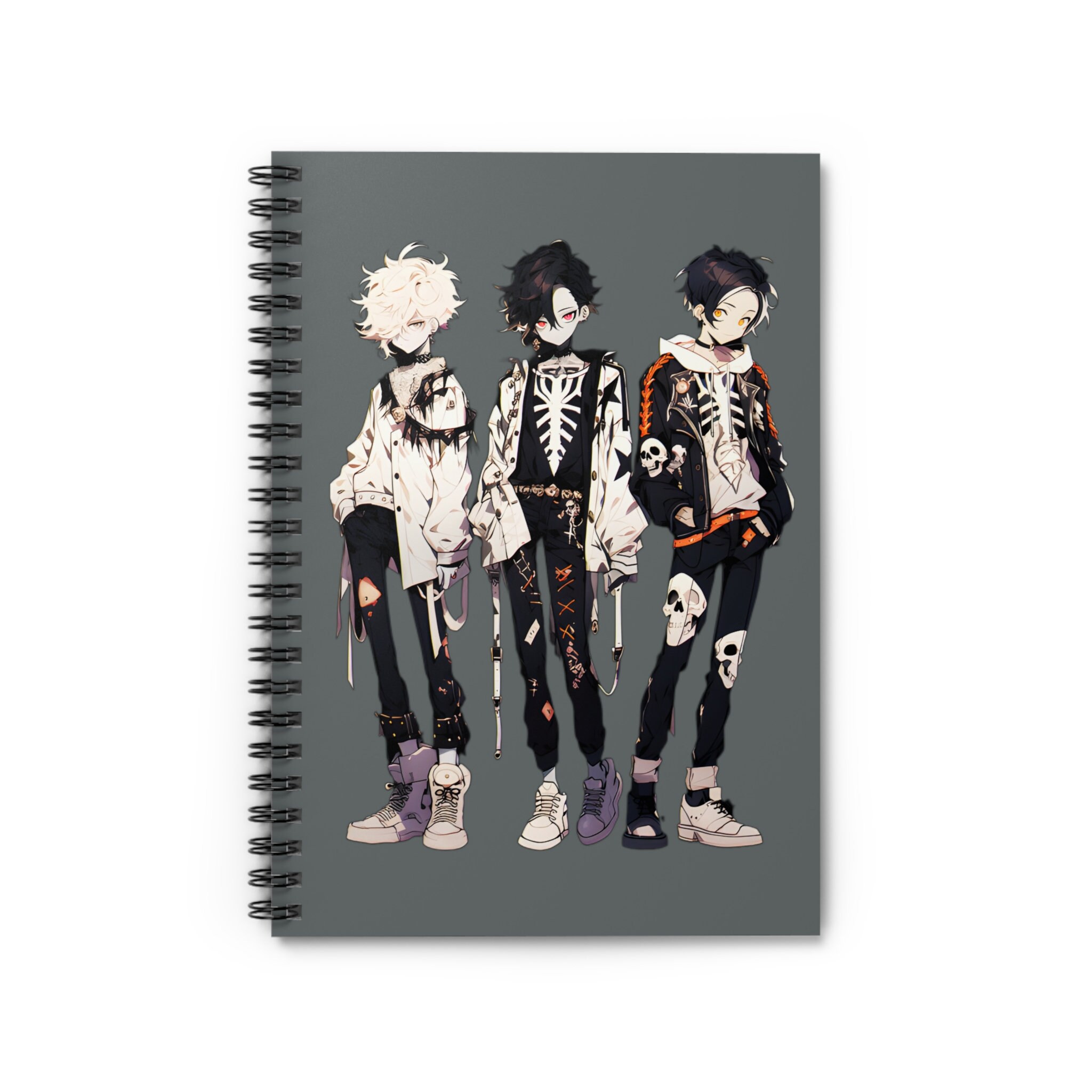 Anime Boy Spiral Notebook for Sale by Dr. Designer