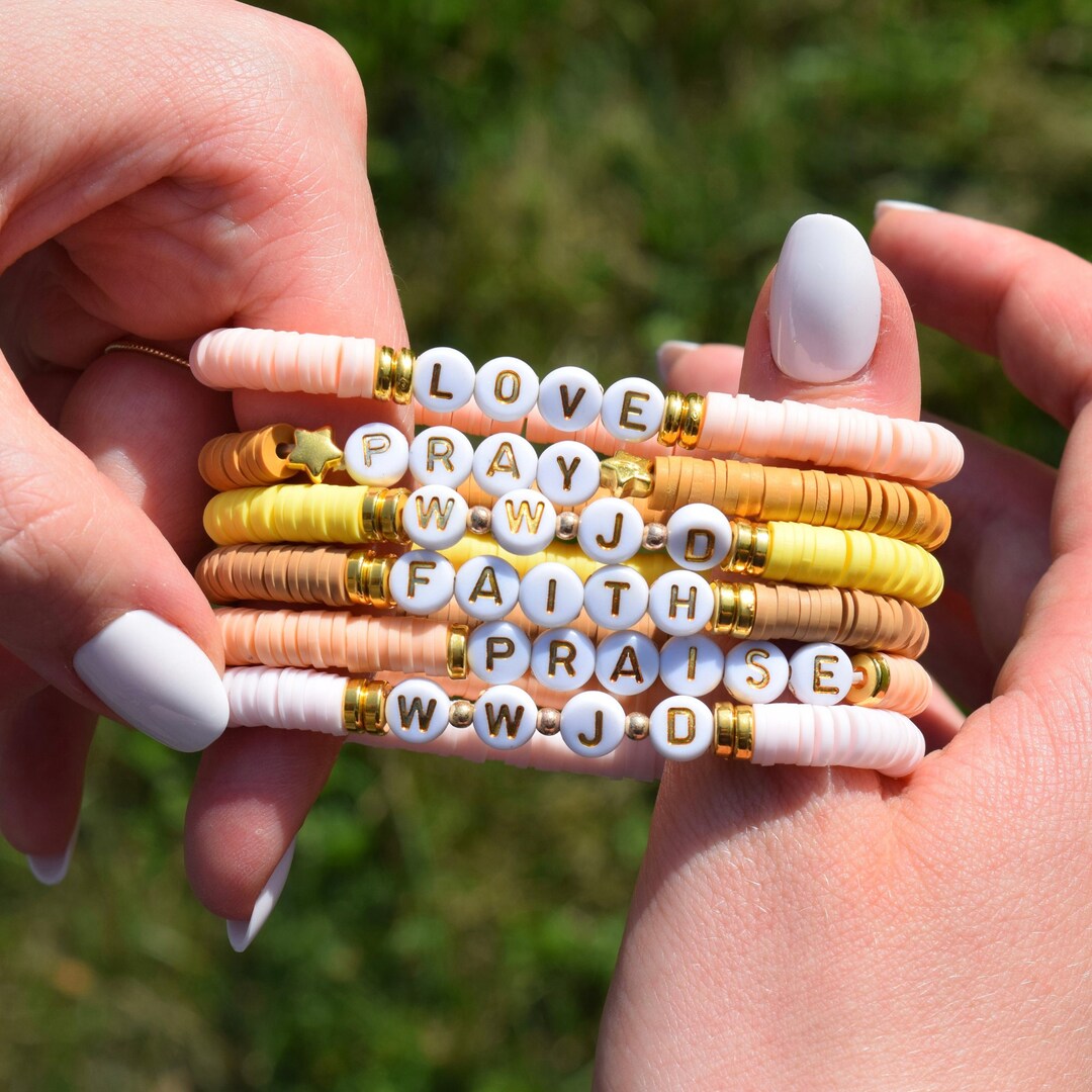 Christian Friendship Bracelet, Handmade, Single Bracelet, Love, Praise