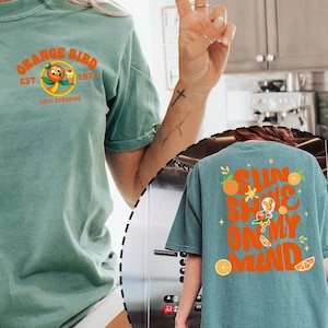 Comfort Colors® Orange Bird Sunshine Shirt, Disney Orange Bird Shirt, Beach Shirt, Summer Vacation Shirt, Flower and Garden Festival 2023