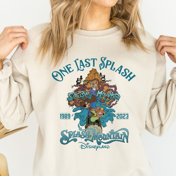 Retro Disneyland Splash Mountain Sweatshirt, Disney Splash Mountain Hoodie, Vintage Disneyland Sweatshirt, Disney Group Hoodie, Disney Trip