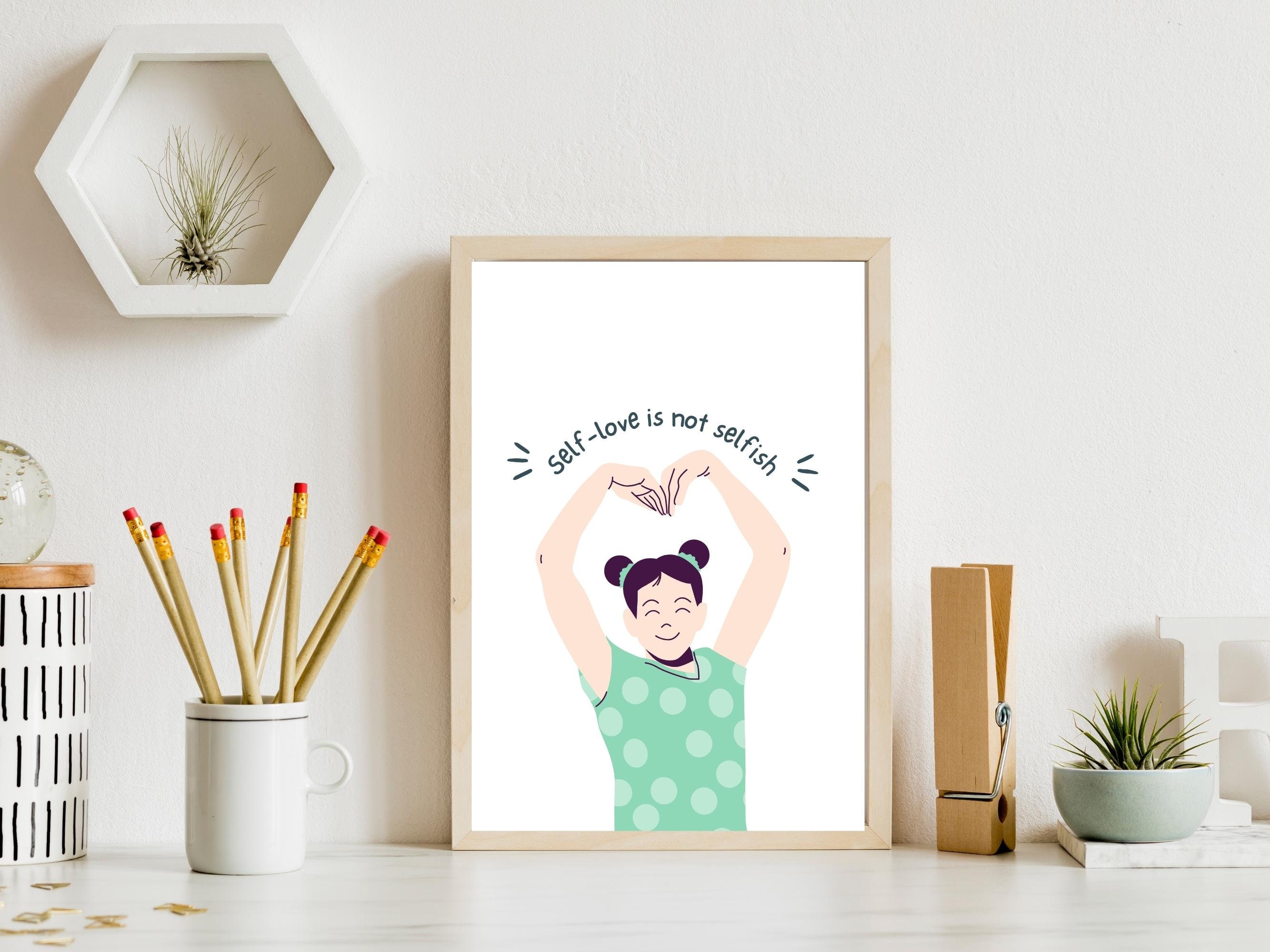 Self Love is Not Selfish Digital Print Therapy Office Decor - Etsy