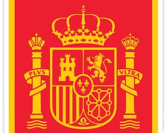 Spain Espana La Roja sticker decal 5" x 4"