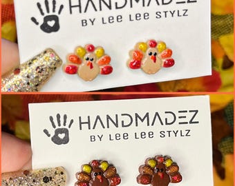 Turkey Earrings || Thanksgiving Jewelry