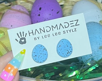Speckled Egg Stud Earrings || Easter Accessories || Spring Jewelry