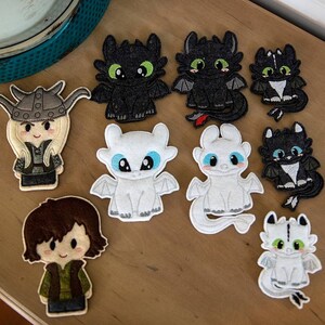 Dragon Finger Puppets Quiet Book Pretend Play Felt Finger Puppets  Toothless Travel Toy Hiccup How to Train Your Dragon Gift