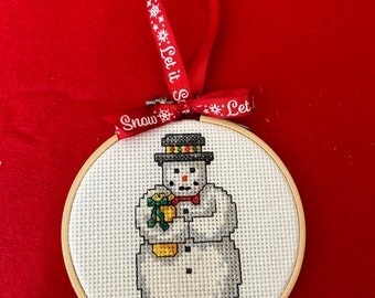 Christmas Ornament - Snowman “Let it Snow”