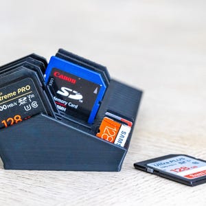 SD & MicroSD Card Holder - 3D Printed with 24 Slots for Each Card