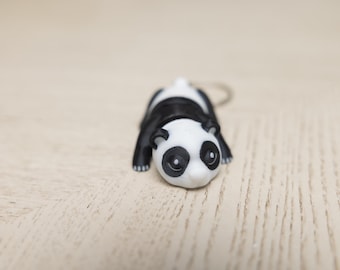3D Printed Panda Keychain: Flexible PLA Animal Charm
