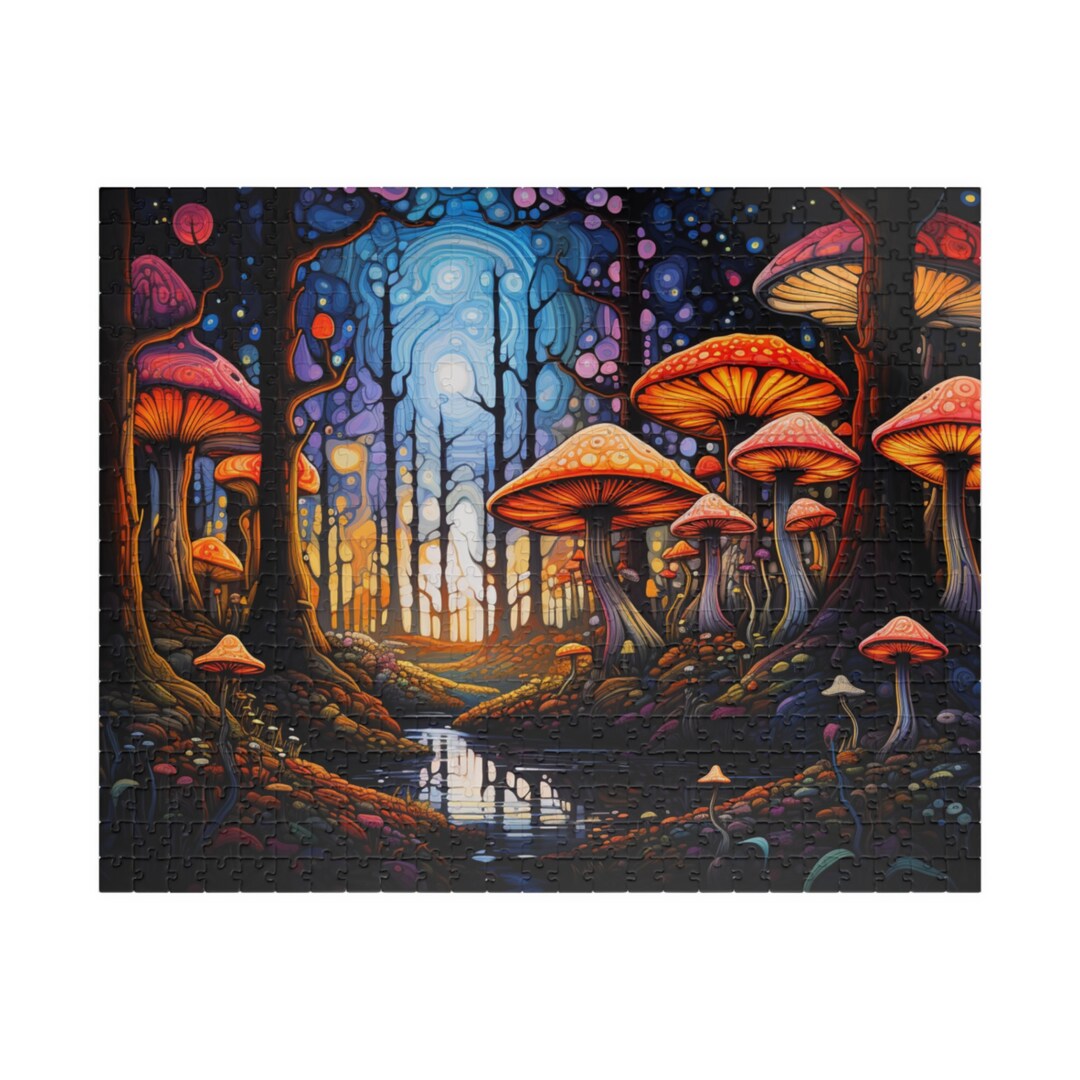 Magical Mushroom Forest 1 Jigsaw Puzzle for Adults Relaxing 1000 Piece ...
