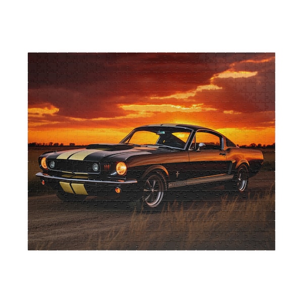 Mustang GT350 at Dusk Jigsaw Puzzle for Adults Relaxing 1000 Piece Family Fun Puzzle Gift for Mom Dad Grandparent 110 252 500 1014 Sizes