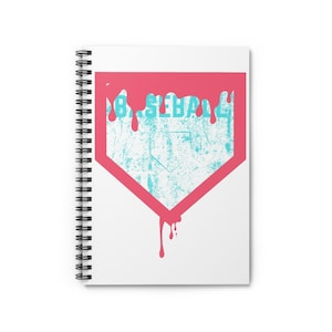 Baseball Notebook - Ruled Line, Baseball Journal, Sports Diary, Baseball Fan Gift, Baseball Lover Gift, Trendy Notebook, Baseball Home Plate
