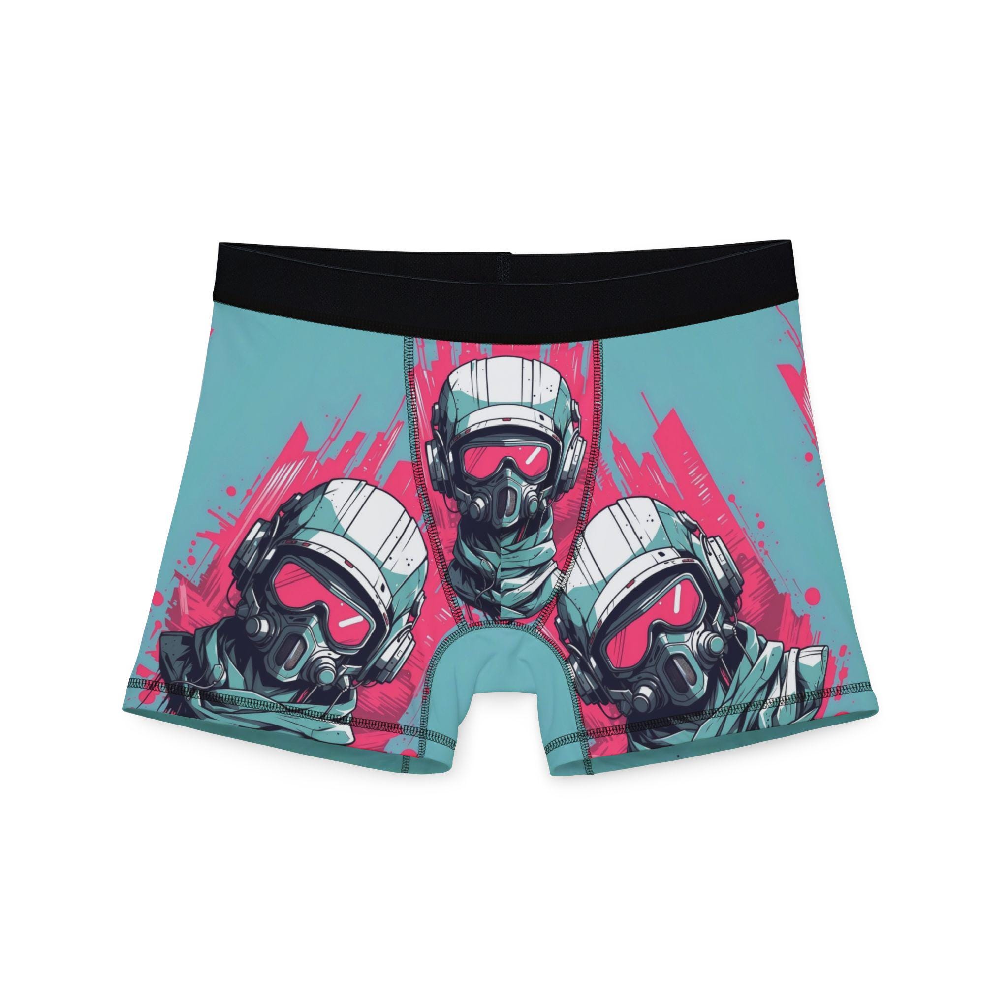 Bold Graphic Boxer Shorts for Men, Unique Mens Underwear Gift, Fun Boxers, Comfortable Men's Loungewear, Perfect for Everyday