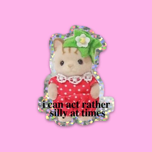 Calico Critter Silly Glitter Sticker