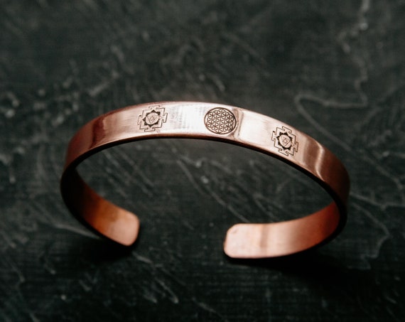 Copper Square Flower Ring Copper Square Flower Ring