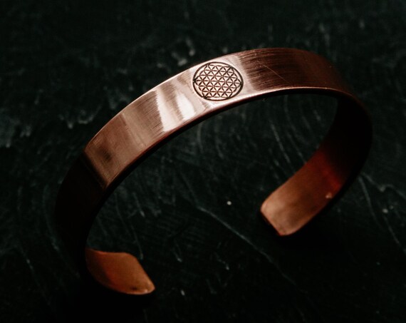 Flower of Life Copper Magnetic Bracelet Flower of Life Copper Magnetic Bracelet