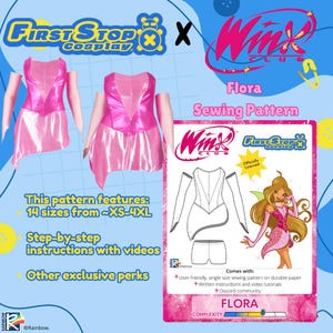 Patrón de costura de Stella de Winx Club / Patrones de costura ...