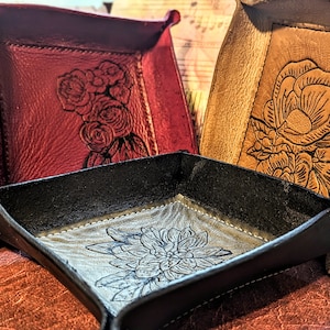 Handmade Leather tray