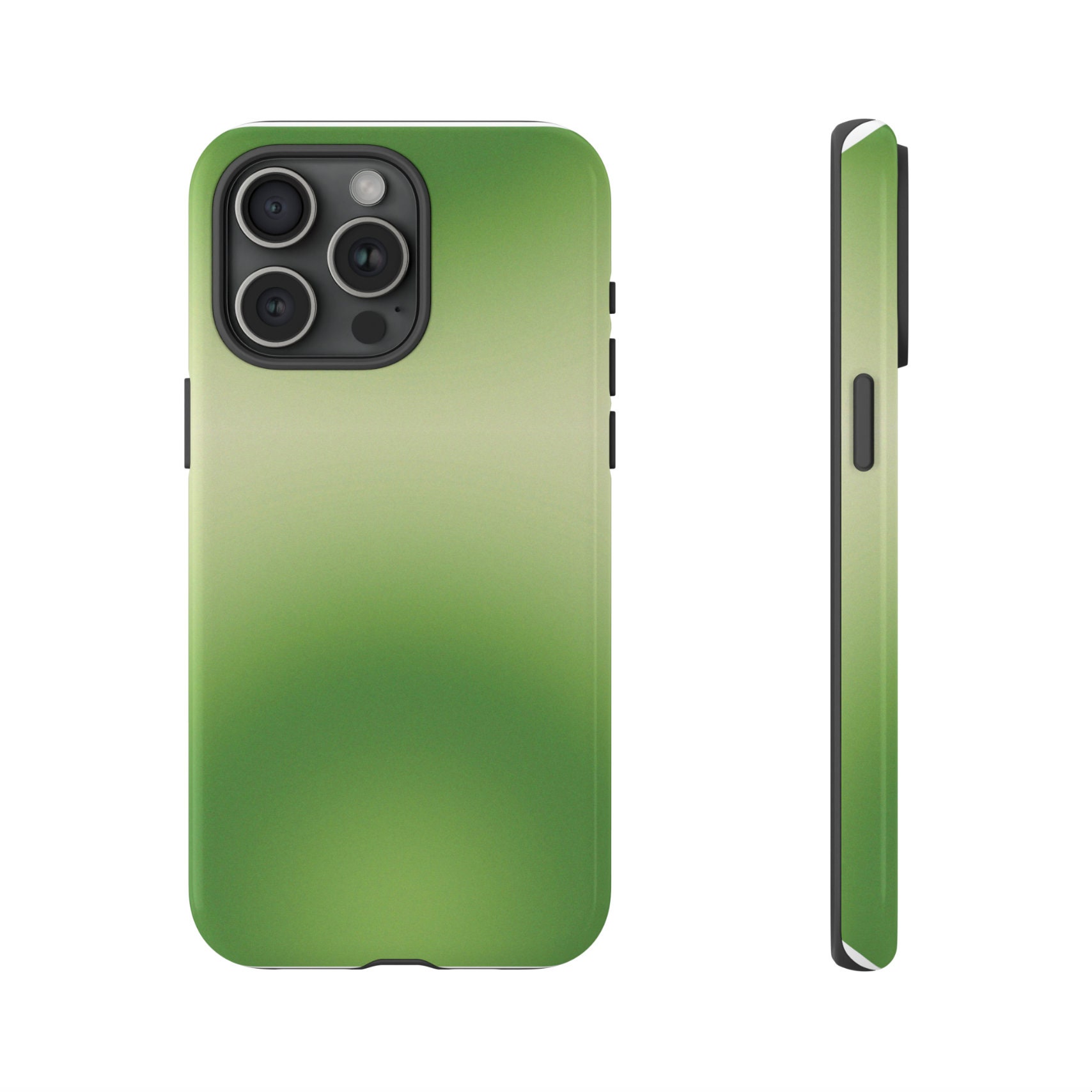 Trendy Green Aura iPhone 15 14 13 Pro Max Plus Hard Case Green Retro