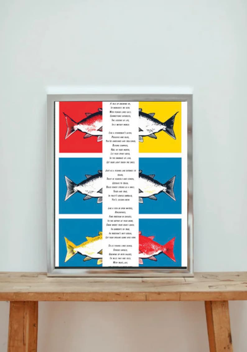 Fishing Motivational Room Poster. Wall Art. Digital Download. Kids Art ...