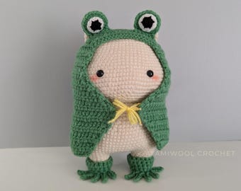 Frog Outfits Crochet Pattern – Clothes and Accessories (Printable PDF)