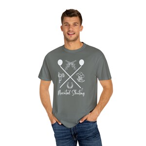 Mounted Shooting Comfort Colors T-Shirt, Westernpferd Tee Bild 3