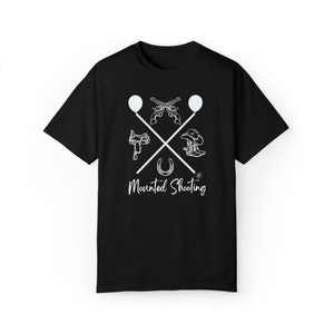 Mounted Shooting Comfort Colors T-Shirt, Westernpferd Tee Bild 9
