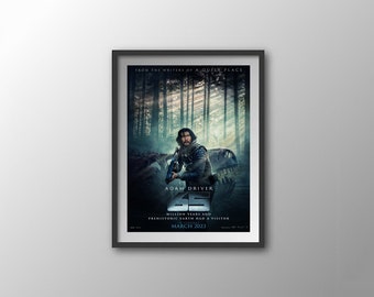 Adam Driver 65 Movie Art Print for Vintage Home Decor