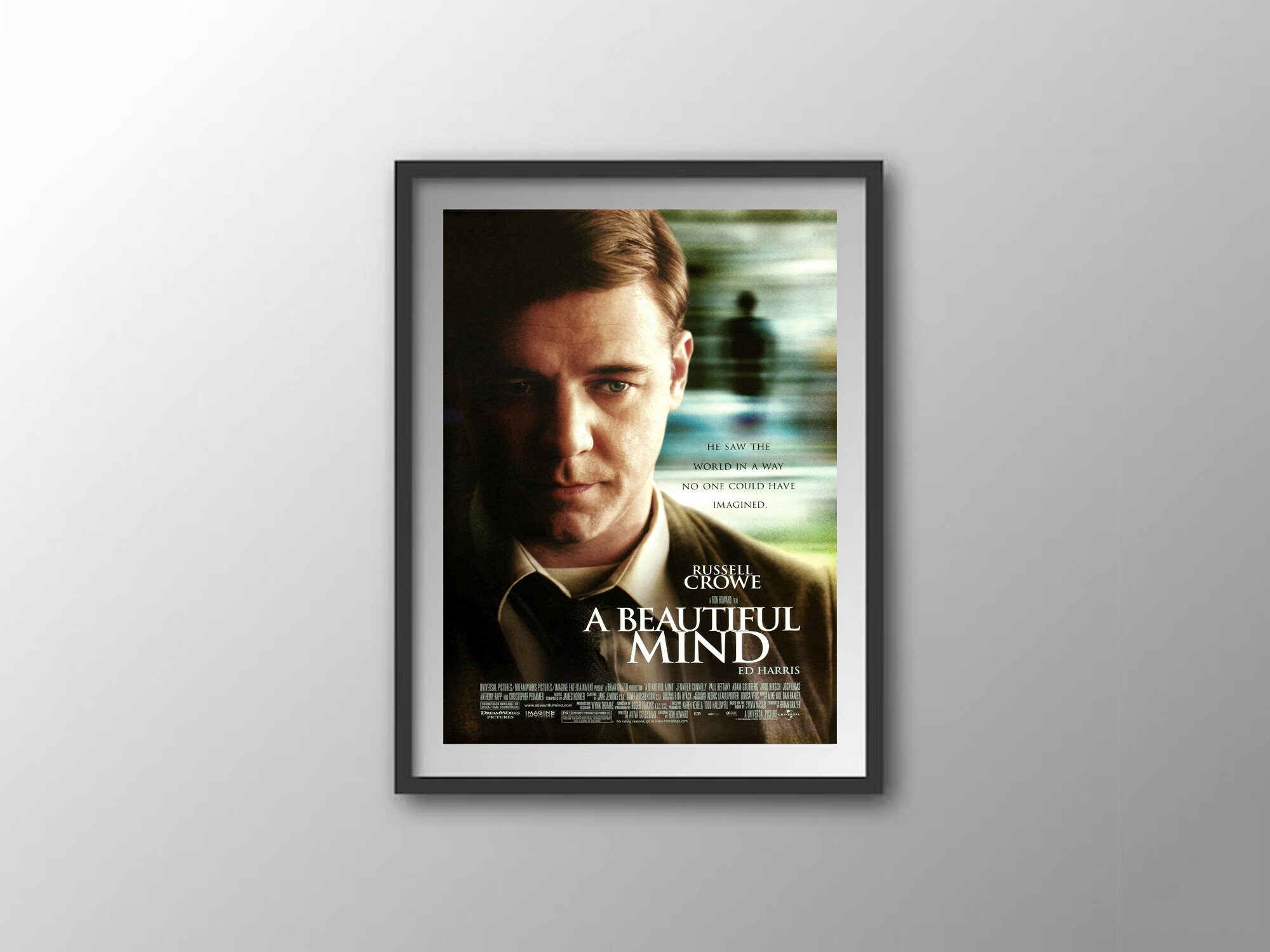 A Beautiful Mind Movie Art Print for Vintage Home Decor - Etsy