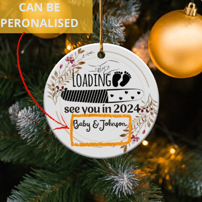 Loading See You in 2024 unique Personalized 2024 Ornament Loading Joy