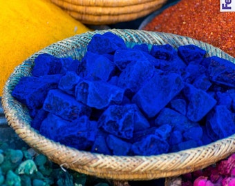 Premium Moroccan blue NILA stone, 100% pure and natural indigo blue Nila