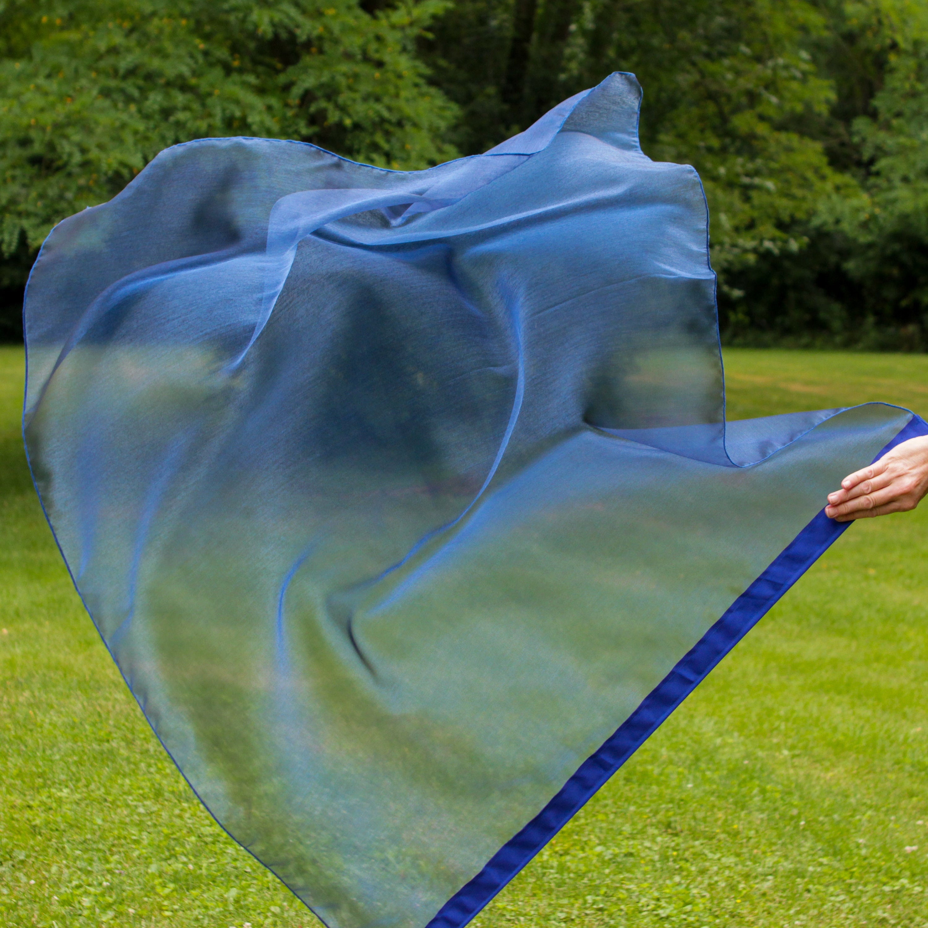 Sapphire Blue Sparkle Worship Flags