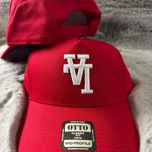 Gorra Snapback LA Upside Down roja, gorra personalizada de 5 paneles de los Dodgers, gorra deportiva de moda para hombres y mujeres, idea de regalo única