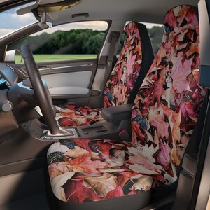 Nature Lover's Maple Leaf Car Seat Covers,  Universal Fit, Perfect Car Lover Gift, Decor & Accessory, Maple Leaf Auto Upholstery